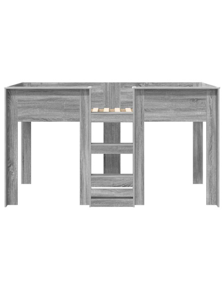 Letto a Castello per Bambini Grigio Sonoma 100 x 200 cm