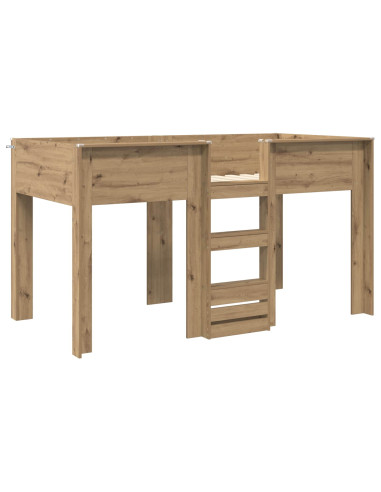 Letto a Castello per Bambini Rovere artigianale 100 x 200 cm