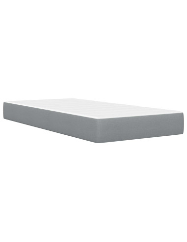 Struttura letto con materasso Grigio chiaro 100 x 200 cm