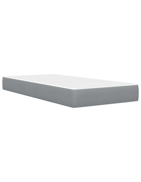 Struttura letto con materasso Grigio chiaro 100 x 200 cm
