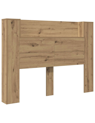 Testata con Mobile e LED Rovere Artigianale Legno multistrato