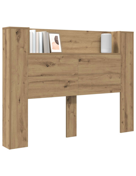 Testata con Mobile e LED Rovere Artigianale Legno multistrato
