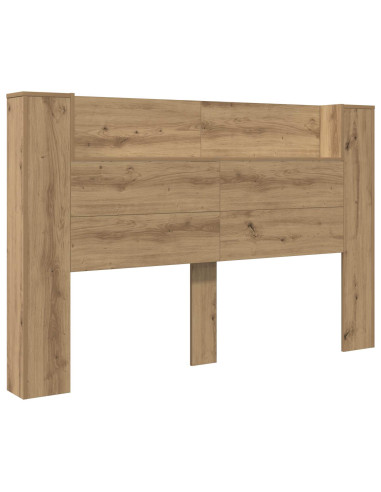Testata con Mobile e LED Rovere Artigianale Legno multistrato