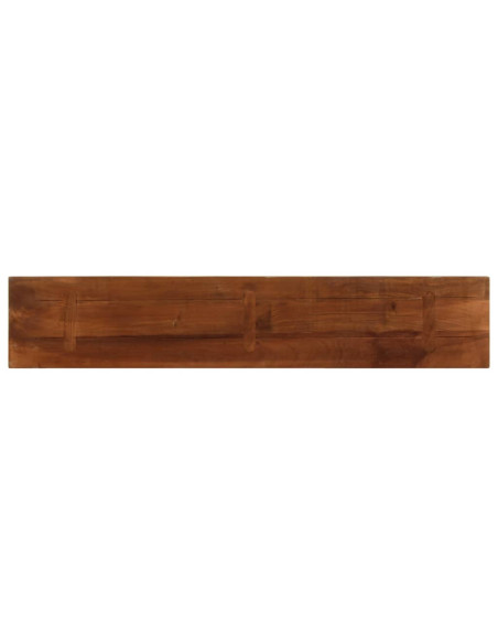 Piano Tavolo 160x30x3,8 cm Rettangolare in Massello di Recupero