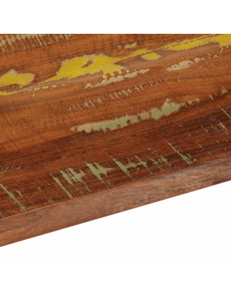 Piano Tavolo 160x30x3,8 cm Rettangolare in Massello di Recupero