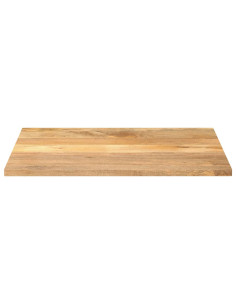 Piano per Tavolo 90x80x2,5 cm Rettangolare Legno Massello Mango 2