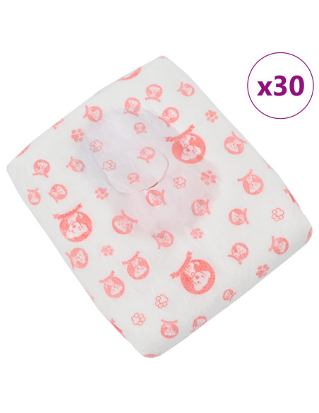 Pannolino usa e getta per cani femmina 30 pcs Bianco XS