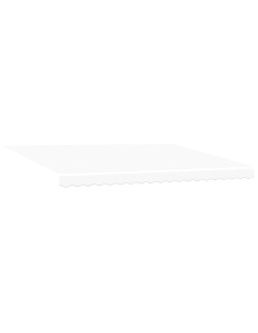 Tenda Retrattile Bianco 450 × 300 cm Poliestere e Acciaio 2