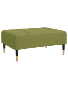 Poggiapiedi Verde Chiaro 78x56x32 cm in Velluto 2