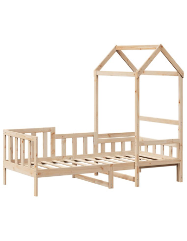 Dormeuse con Tetto 80x200 cm in Legno Massello di Pino