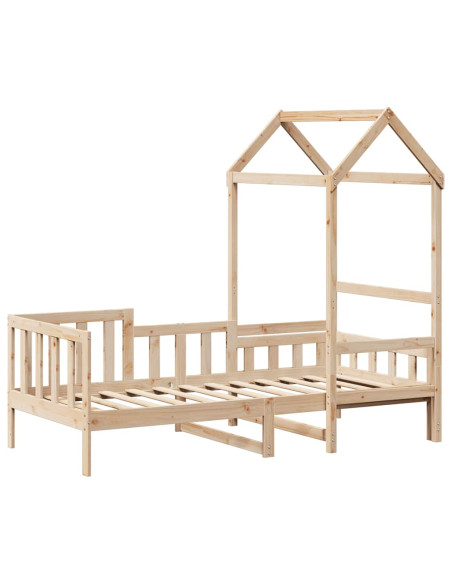 Dormeuse con Tetto 80x200 cm in Legno Massello di Pino