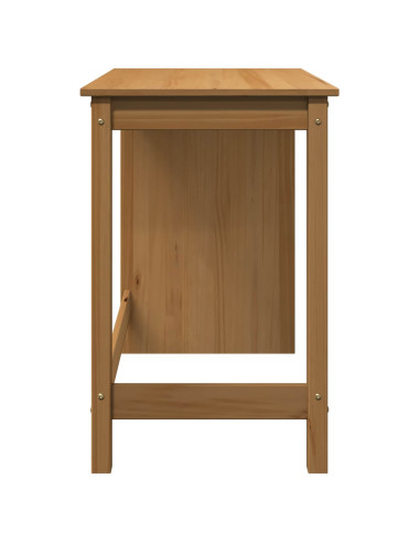 Scrivania Marrone miele 112 x 50 x 75 cm Legno di Pino Massello