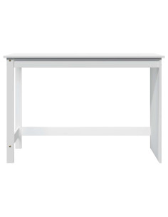 Scrivania Bianco 112 x 50 x 75 cm Legno di Pino Massello 2