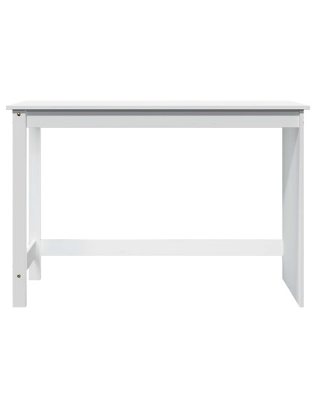 Scrivania Bianco 112 x 50 x 75 cm Legno di Pino Massello