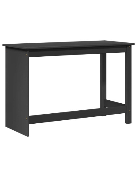 Scrivania Grigio 112 x 50 x 75 cm Legno di Pino Massello