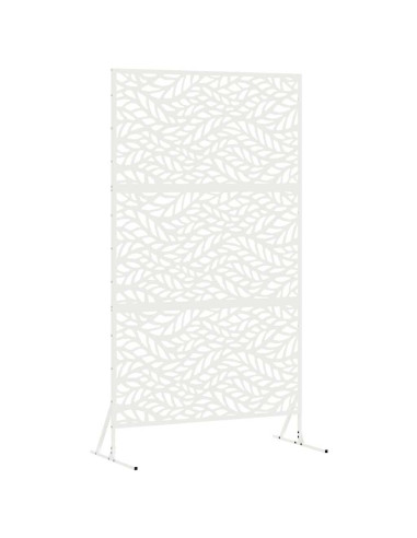 Schermo per Privacy Bianco 100 x 50 x 180 cm Acciaio