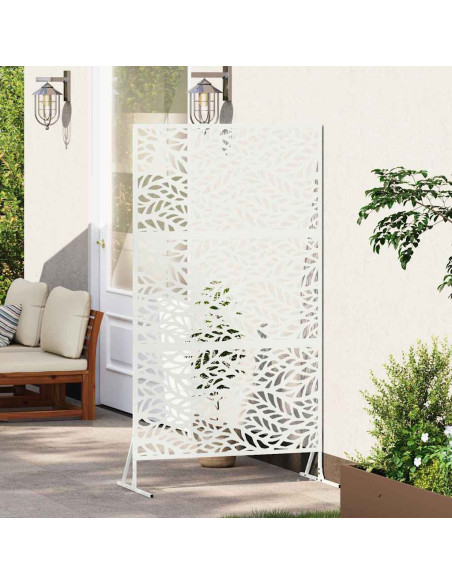 Schermo per Privacy Bianco 100 x 50 x 180 cm Acciaio