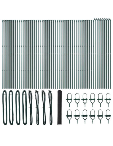 Palo della recinzione Grigio 100 x 1,4 m (rete da 36 mm)