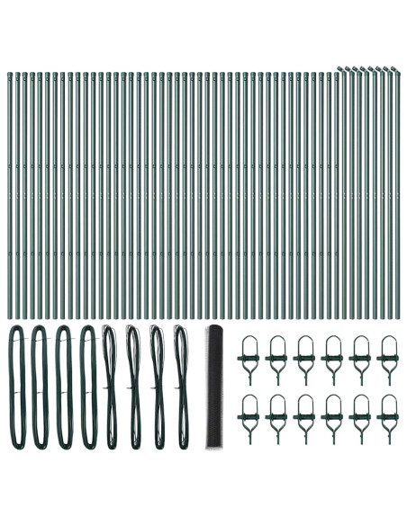 Palo della recinzione Grigio 100 x 1,4 m (rete da 36 mm)