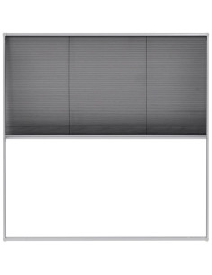 Zanzariera Plissettata per Finestre in Alluminio 120x120 cm 2