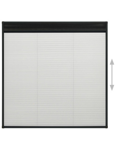 Zanzariera Plissettata per Finestre in Alluminio 120x120 cm