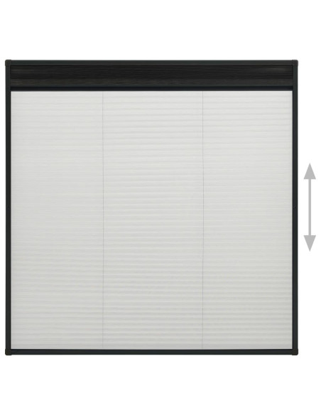 Zanzariera Plissettata per Finestre in Alluminio 120x120 cm