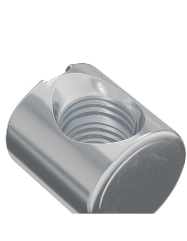 Dadi a tamburo 2 pcs Argento M6 x 12 mm Metallo