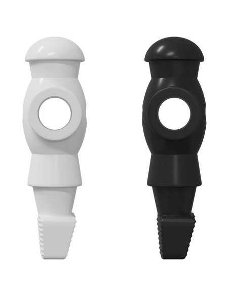 Giocatori di Tavolo da Calcio 24 pcs Nero e Bianco HIPS