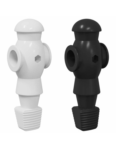 Giocatori di Tavolo da Calcio 24 pcs Nero e Bianco HIPS