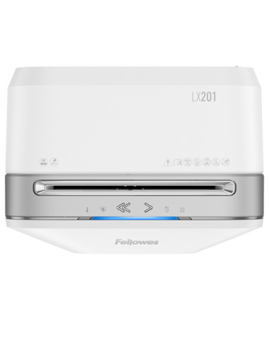 Fellowes Powershred LX201 distruggi documenti Taglio a frammenti 23 cm Bianco