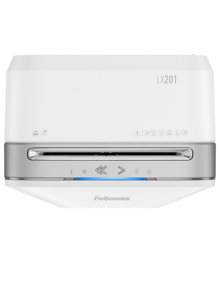 Fellowes Powershred LX201 distruggi documenti Taglio a frammenti 23 cm Bianco