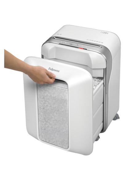 Fellowes Powershred LX201 distruggi documenti Taglio a frammenti 23 cm Bianco