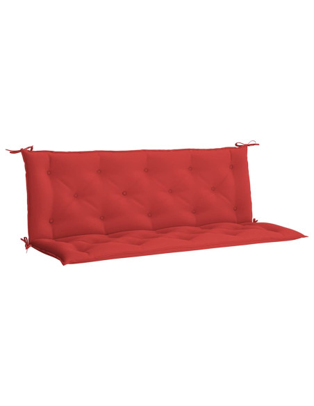 Cuscini per Panca 2 pz Rossi 150x50x7 cm in Tessuto Oxford
