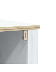 Set Mobili da Bagno 4 pz BERG Bianco in Legno Massello di Pino 2