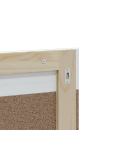 Set Mobili da Bagno 4 pz BERG Bianco in Legno Massello di Pino