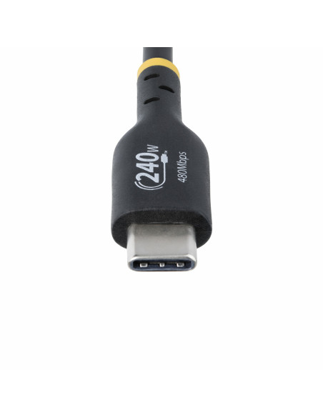 StarTech.com Cavo di Ricarica USB-C da 4m, cavo USB-C certificato USB-IF, 240W PD EPR, cavo trasferimento dati USB 2.0 Tipo-C pe