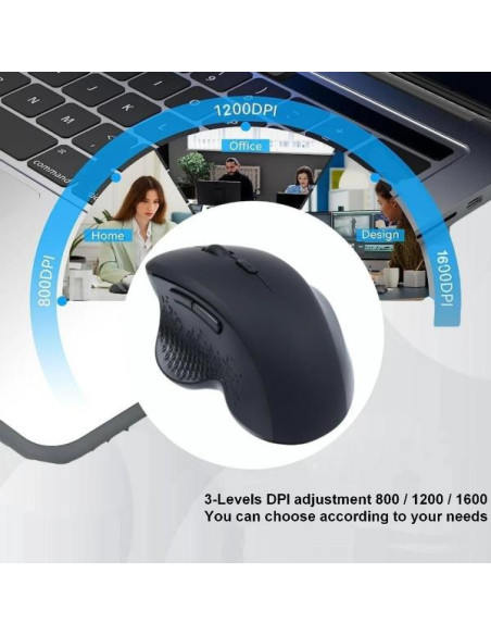 ERGONOMIC 2.4G + DUAL BLUETOOTH REC