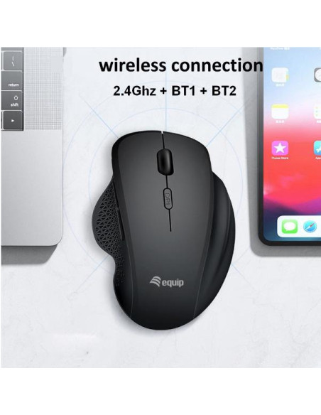 ERGONOMIC 2.4G + DUAL BLUETOOTH REC