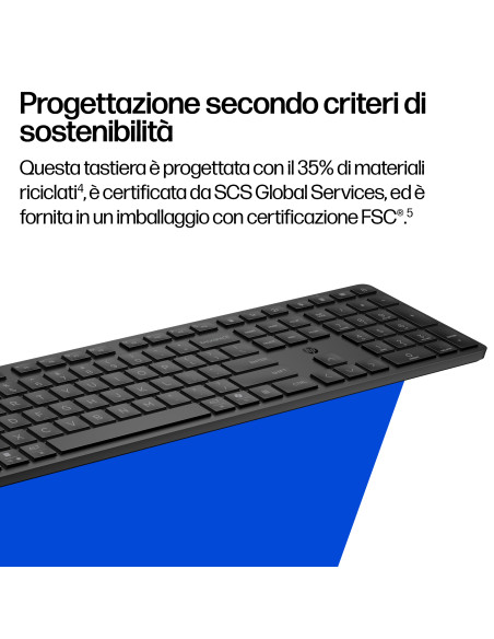 HP Tastiera 495K multi-dispositivo e dual-mode