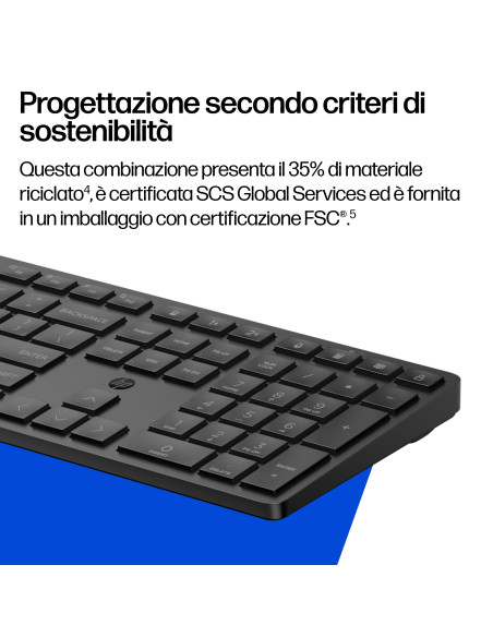HP Combinazione di tastiera e mouse 495C multi-dispositivo e dual-mode