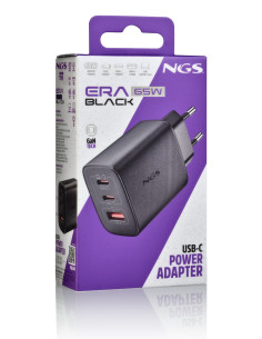 NGS ERA 65W BLACK Universale Nero AC Ricarica rapida Interno 2