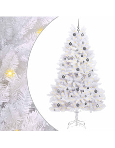 Albero di Natale artificiale Bianco 120 x 120 x 240 cm 2