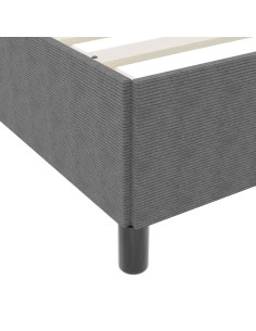 Struttura del letto Grigio chiaro 120 x 190 cm Tessuto 2