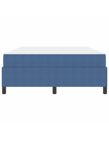 Struttura del letto con materasso Blu 160 x 200 cm Tessuto
