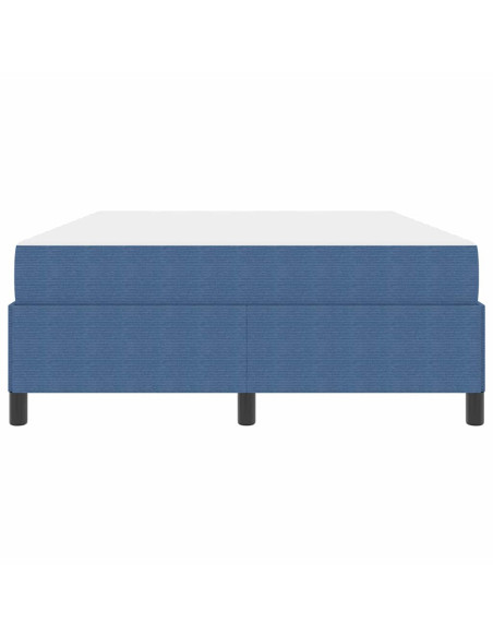 Struttura del letto con materasso Blu 160 x 200 cm Tessuto