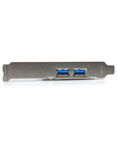 StarTech.com Scheda Espansione PCI Express USB 3.0 a 4 porte - 2 interne, 2 esterne - Adattatore PCIe alimentato SATA