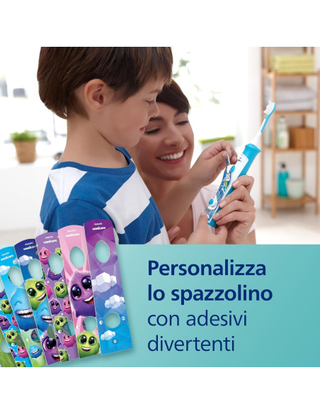 Philips Sonicare For Kids Spazzolino Elettrico Sonico Azzurro HX6322/04