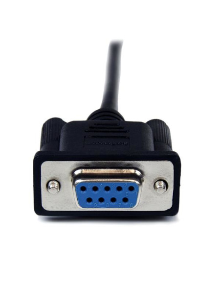StarTech.com Cavo seriale null modem DB9 RS232 nero 2 m - F/M