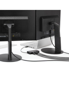 StarTech.com USB 3.0 Mini Dock - Dual Monitor USB-A Docking Station con DisplayPort 4K 60Hz e Gigabit Ethernet - Cavo di 30 cm - 2