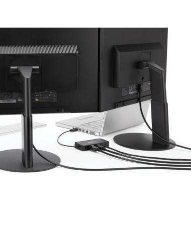 StarTech.com USB 3.0 Mini Dock - Dual Monitor USB-A Docking Station con DisplayPort 4K 60Hz e Gigabit Ethernet - Cavo di 30 cm -